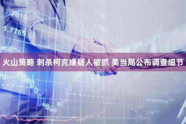 火山策略 刺杀柯克嫌疑人被抓 美当局公布调查细节