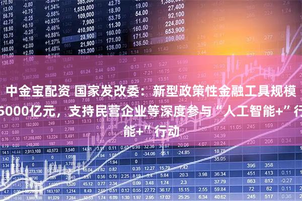 中金宝配资 国家发改委：新型政策性金融工具规模共5000亿元，支持民营企业等深度参与“人工智能+”行动