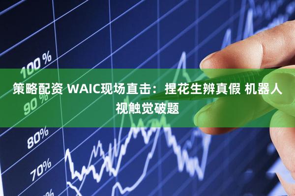 策略配资 WAIC现场直击：捏花生辨真假 机器人视触觉破题
